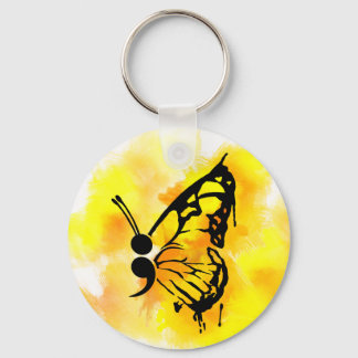 Porte-clés Porte - clé de point-virgule papillon