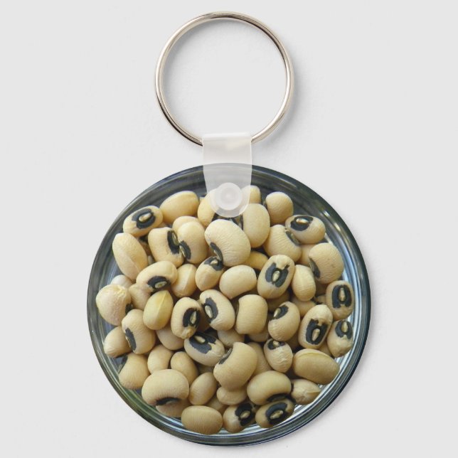 Porte-clés Porte - clé de pois ornés noirs (Recto)
