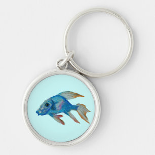 Porte-clés Porte - clé de poisson bleu