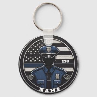 Porte-clés porte - clé de police