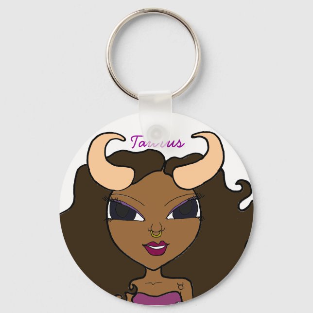 Porte-clés Porte - clé de poupée du taurus de signature (Recto)