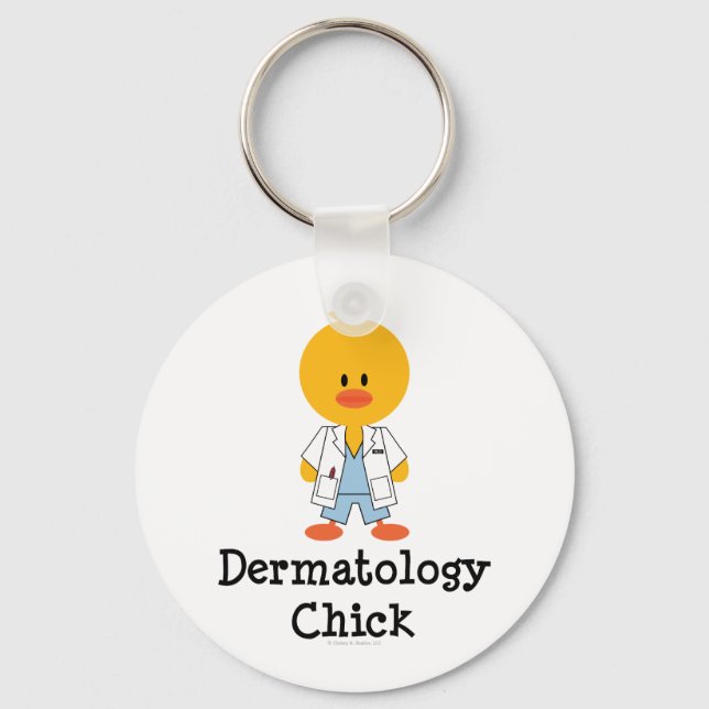 Porte-clés Porte - clé de poussins dermatologiques (Recto)