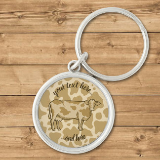 Porte-clés Porte - clé de profil de vache