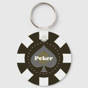 Porte-clés Porte - clé de puces Black Poker