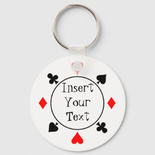 Porte-clés Porte - clé de puces de poker