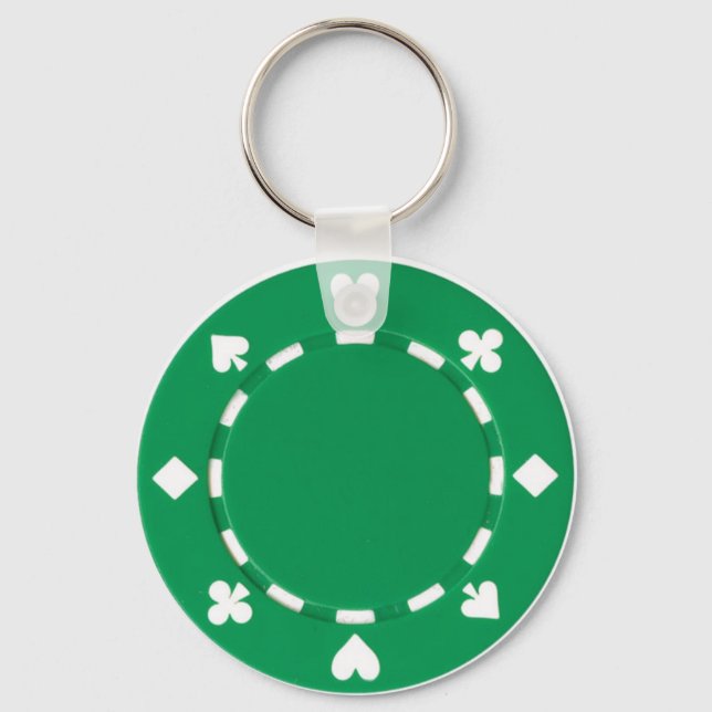 Porte-clés porte - clé de puces de poker (Recto)