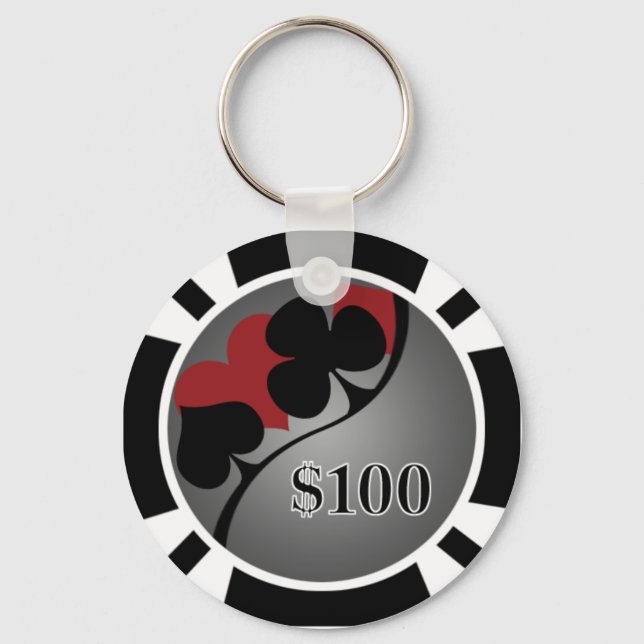 Porte-clés Porte - clé de puces de poker (Recto)