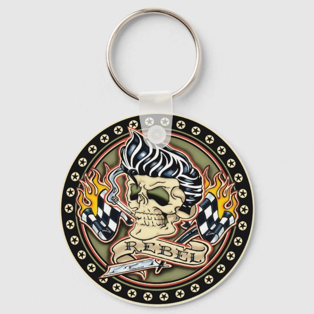 Porte-clés Porte - clé de Rockabilly Rebel (Recto)