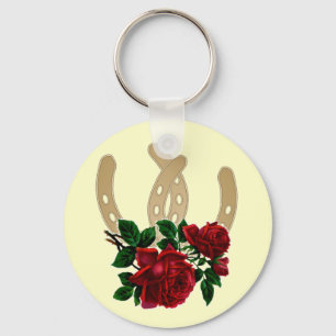 Porte-clés Porte - clé de roses rouges et de chaussures de