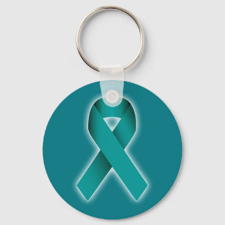 Porte-clés Porte - clé de ruban survivant turquoise