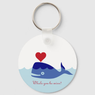Porte-clés Porte - clé de Saint-Valentin de baleine