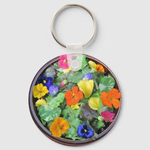 Porte-clés Porte - clé de salade de fleurs