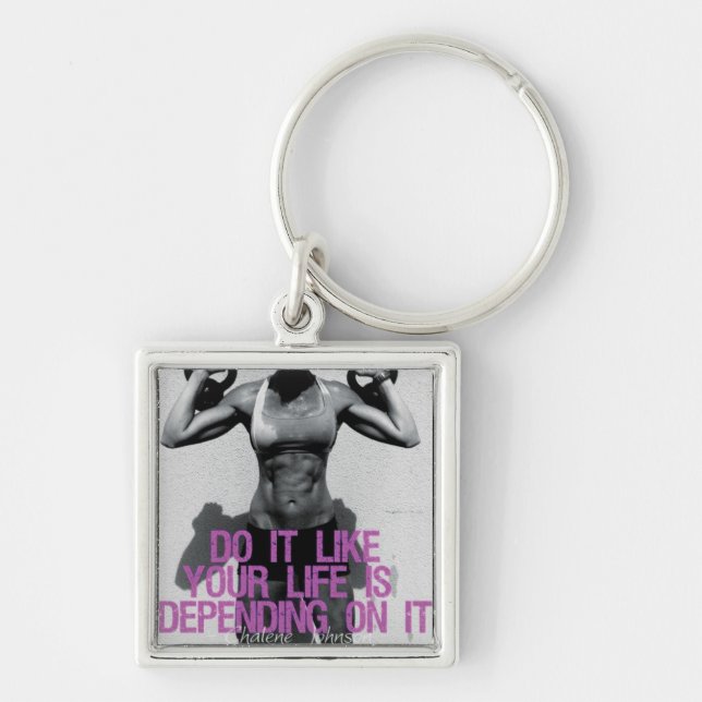 Porte-clés Porte - clé de salle de gym Motivation (Devant)