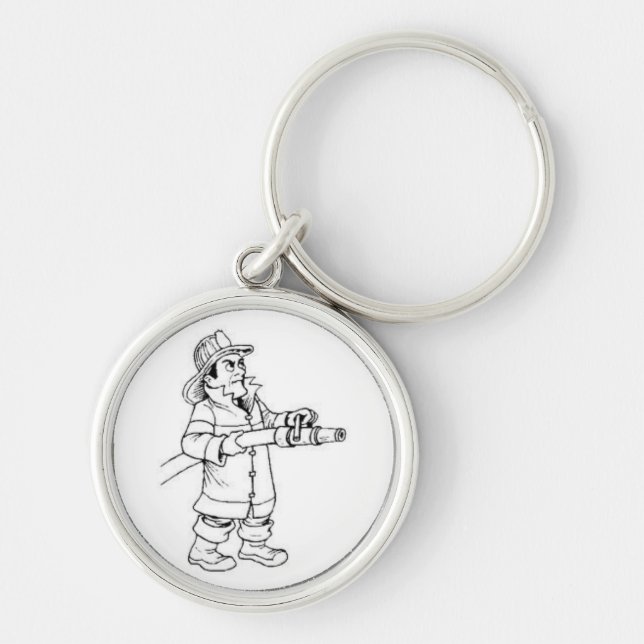 Porte-clés Porte - clé de sapeur-pompier (Devant)