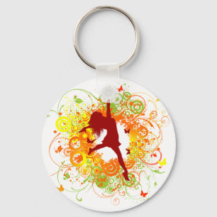 Porte-clés Porte - clé de silhouette de danseur