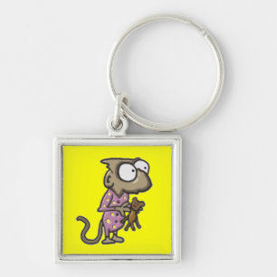 Porte-clés Porte - clé de singe de pyjama