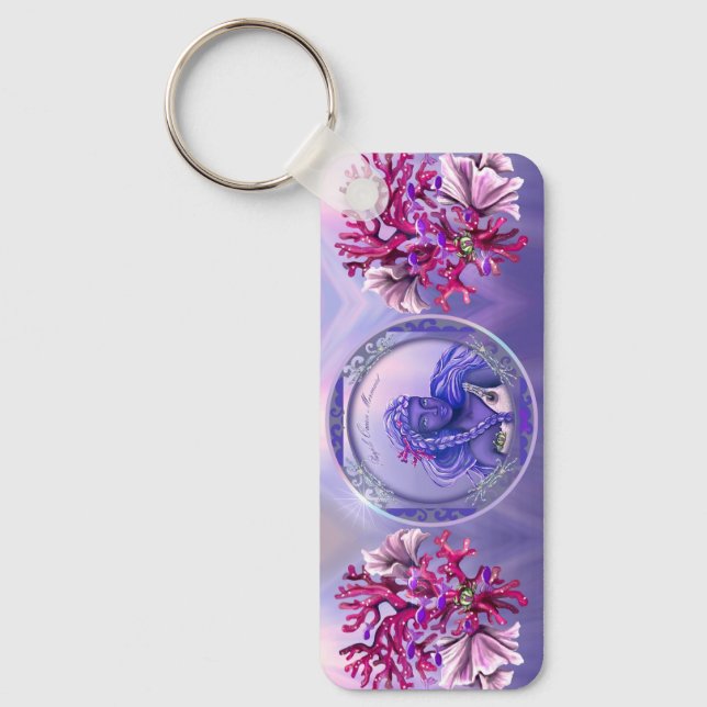 Porte-clés Porte - clé de sirène violet (Recto)