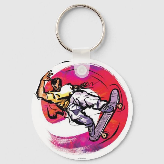 Porte-clés Porte - clé de skateboard urbain (Recto)