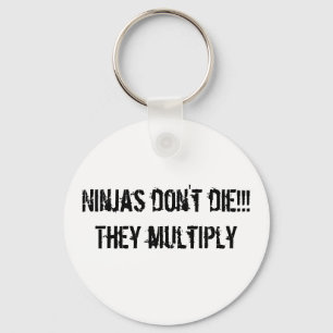 Porte-clés porte - clé de slogan de ninja