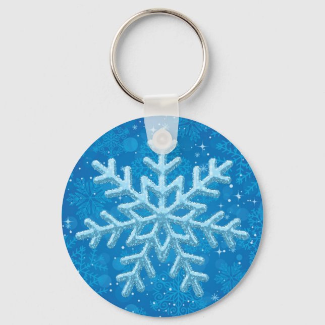 Porte-clés Porte - clé de snowflakes (Recto)