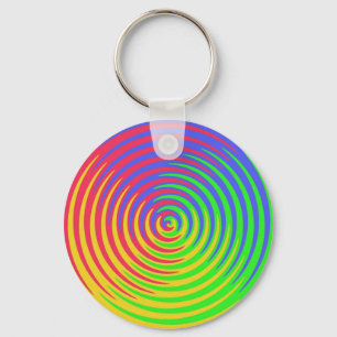 Porte-clés Porte - clé de spirale arc-en-ciel