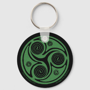 Porte-clés Porte - clé de spirale celtique, conception de Tri