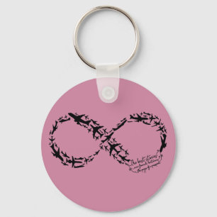 Porte-clés Porte - clé de symbole d'infini, cadeau de