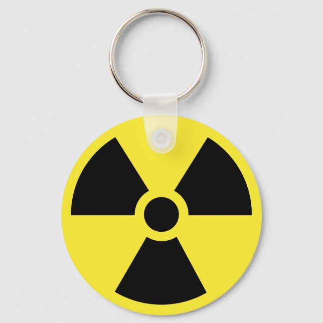 Porte-clés Porte - clé de symbole radioactif (Recto)