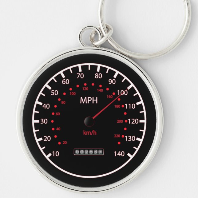 Porte-clés Porte - clé de tachymètre de voiture (Devant)