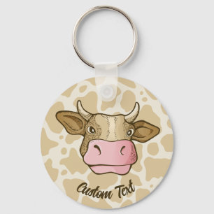 Porte-clés Porte - clé de tête de vache