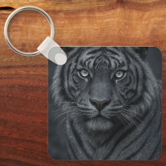 Porte-clés porte - clé de tigre gris