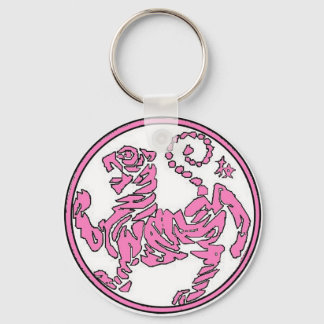 Porte-clés Porte - clé de tigre rose