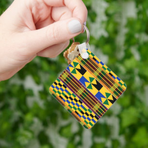 Porte-clés Porte - clé de tissu Kwanzaa Kenta