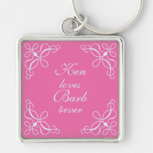 Porte-clés Porte - clé de torsades en rose bonbon