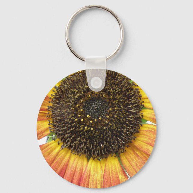 Porte-clés Porte - clé de tournesol orange (Recto)