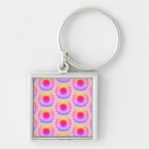 Porte - clé de tournesol rose