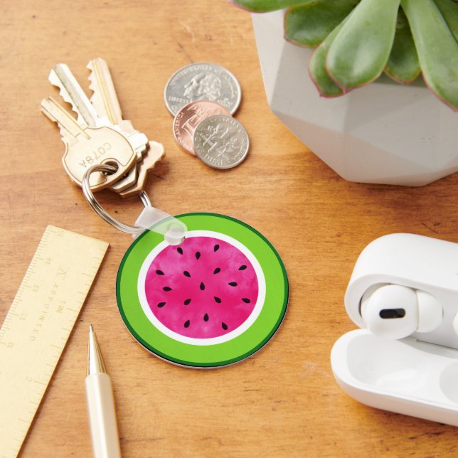 Porte-clés Porte - clé de tranche de pastèque (Bureau)