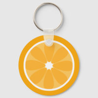 Porte - clé de tranche orange