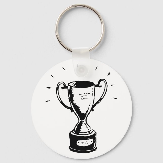 Porte-clés Porte - clé de trophée noir et blanc (Recto)