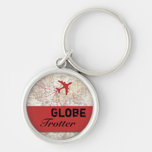 Porte-clés Porte - clé de trotteur de globe (Devant)