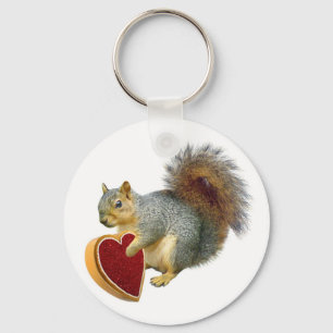Porte-clés Porte - clé de Valentine d'écureuil