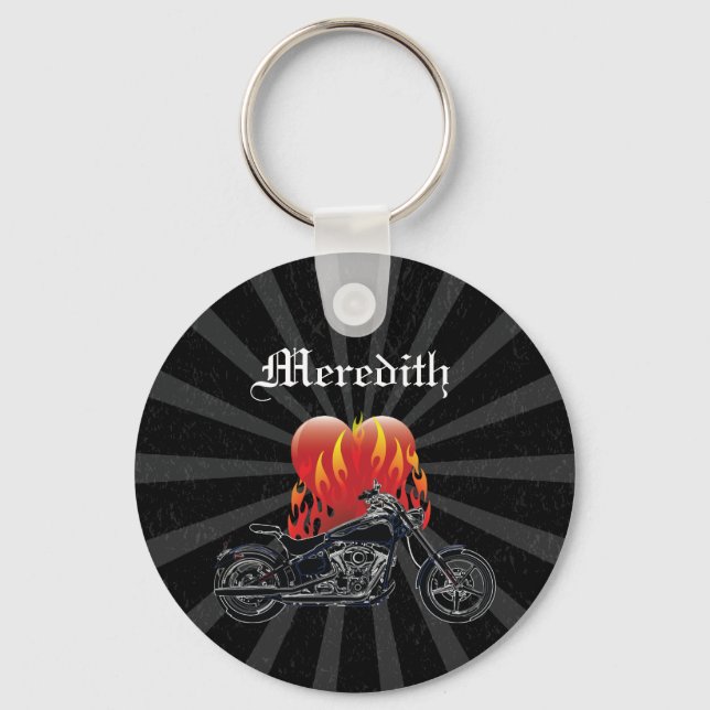 Porte-clés Porte - clé de vélo Flaming Love (Recto)