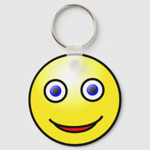 Porte-clés Porte - clé de visage heureux