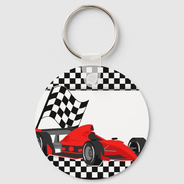 Porte-clés Porte - clé de voiture de course (Recto)