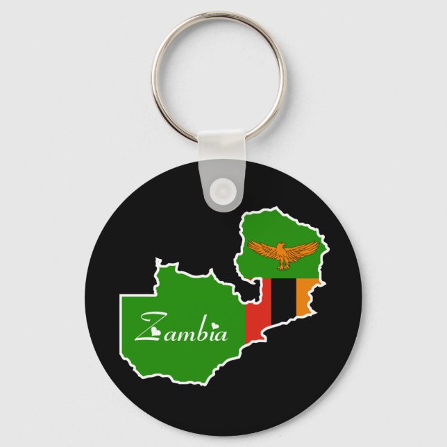 Porte-clés Porte - clé de Zambie (Recto)
