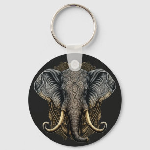 Porte-clés Porte - clé d'éléphant mystique à aquarelle