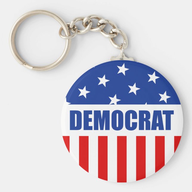 Porte-clés Porte - clé démocrate (Devant)