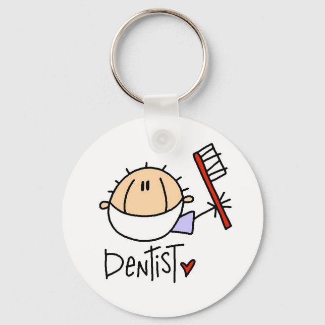 Porte-clés Porte - clé dentiste masculin (Recto)