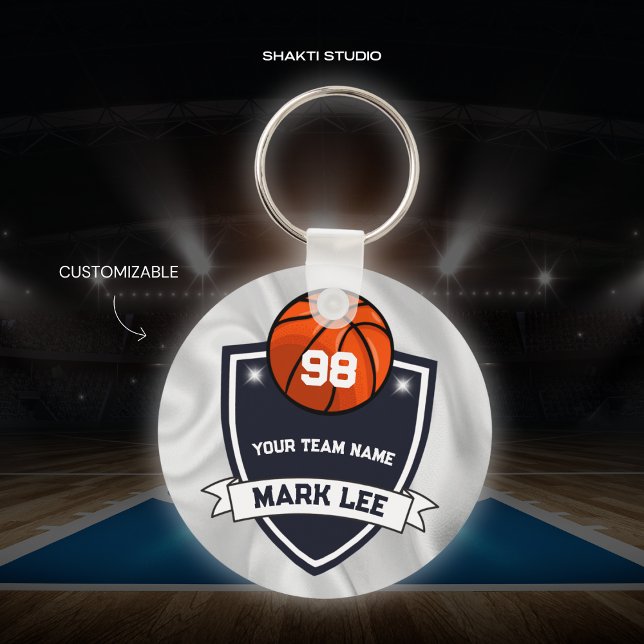 Porte-clés Porte - clé d'équipe de basket-ball sur mesure (Créateur téléchargé)
