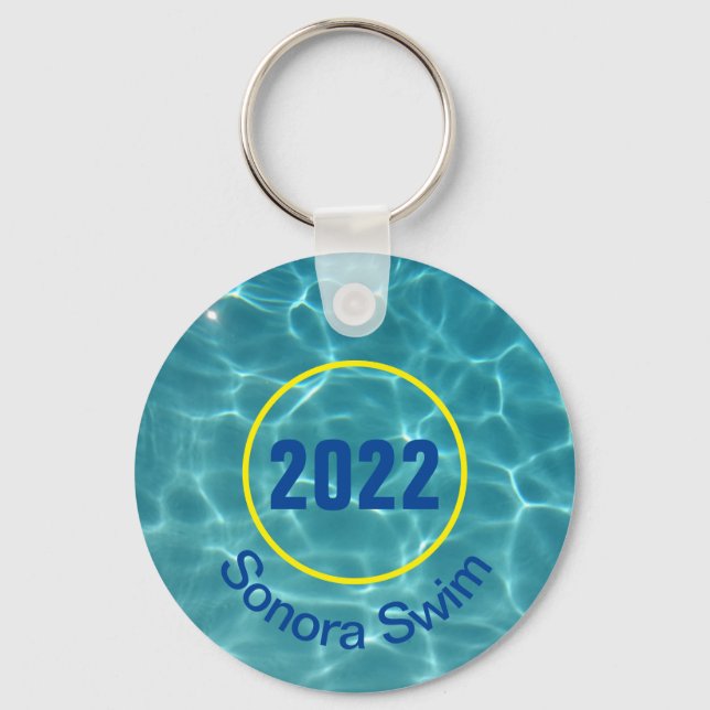 Porte-clés Porte - clé d'équipe de natation personnalisé (Recto)